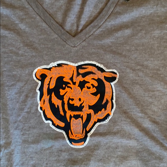 Official NFL Bears women’s short sleeve tee grey M - Picture 3 of 8